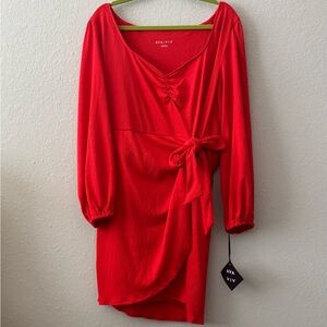 Red Wrap Dress